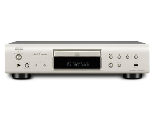 Denon DCD 710 AE CD Player  (CD/MP3/WMA-Player, Aluminium Frontbelende, USB, iPod/iPod direkt) premium silber