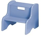 Child's Classic Wooden Step Stool in Powder Blue