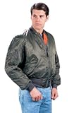 Rothco Ultra Force MA-1 Flight Jacket - Black