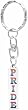 Gay Pride Pewter Ring Pocket Clip Keychain Key Chain