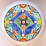 Talavera-look Mexican Art Style131 Drawer Pull Knob