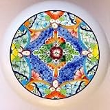 Talavera-look Mexican Art Style131 Drawer Pull Knob