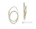 Ed Levin Gold Endless Spiral Hoop Earrings