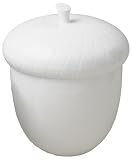 BIA Cordon Bleu 72-Ounce Embossed Acorn Canister with Lid, White