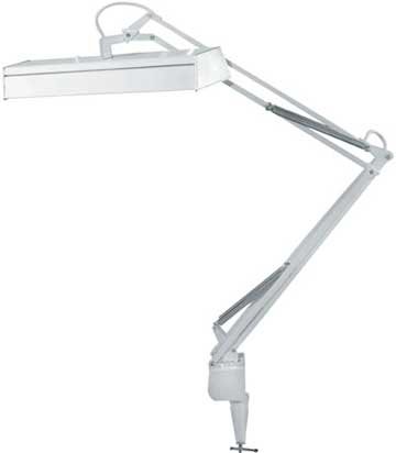 LAMPS BEAUTIFUL Solare Contemporary Office Task Study Desk Swing Arm Clamp On Light by Litesource--White--Excellent customer service--see our feedback.