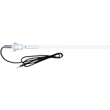 Dual MAR16W Rubber Mast Marine AM/FM Antenna - White