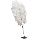 Darice 35451-01 Feather Pen with Holder, White