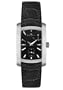 Men's Hampton Milleis Black Leather and 18k White Gold