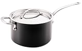 4 Qt. Covered Saucepan w/Handle Helper