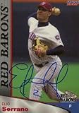 Elio Serrano, Scranton/W-B Red Barons - Phillies Affiliate Autographed Card