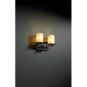Dakota Bronze 2 Light Sconce Candle Shade