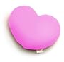Mogu Small Heart 7-by-9-inch Decorative Pillow, Shocking Pink