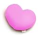 Mogu Small Heart 7-by-9-inch Decorative Pillow, Shocking Pink