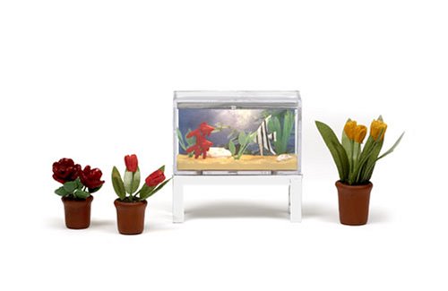 Childrens Toyshop  Toys : Lundby Småland Aquarium & 3 Flowerpots