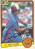 Doug Flynn, Montreal Expos, 1983 Donruss Autographed Card