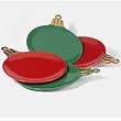 Department 56 Set Of 4 Ornament Appetizer Plates #37142