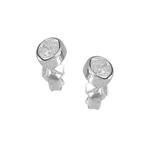 VINANI Ohrstecker Shining Blur Zirkonia Silber 925 Ohrringe OSB