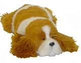 Life-like Sleeping Red & White Spaniel Puppy Decoration