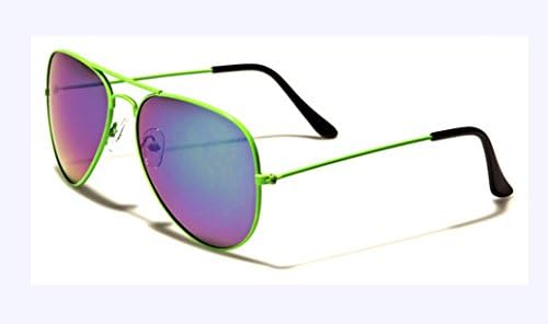 Aviator Sunglasses--Classic Air Force Style and Shape (Neon Green)