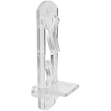Prime-Line Products U 9389 Shelf Support Peg, Self-Locking, 5mm, 1/2-Inch Shelf, Clear,(Pack of 4)