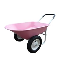 MARATHON INDUSTRIES 5 Cubic Feet Pink Poly Wheelborrow