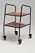 Vale TrolleyThis trolley snaps together and requires no tools for easy assembly. A slight lip on each tray avoids spillage but still allows easy transfer to and from surfaces. The special large 4' casters make it easy to negotiate carpets and door thresholds. Trolley is height adjustable in 1' increments from 33 1/2' to 39 1/2'. Overall dimension 17'W x 16'D x 39 1/2'H. Product photo may not exactly match the product offered for sale. Please refer to the product description.