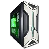 Xion Onyx Black Gaming ATX Case with Front USB, Audio Ports, Clear Side and 450-Watt Power Supply