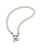 Fresh by Honora Children's Cultured Freshwater Pearl and Sterling Silver Toggle Necklace