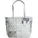 AUTHENTIC COACH SIGNATURE STRIPE PATCHWORK TOTE 13498
