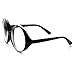 zeroUV - Super Large Oversized Thick Frame Circle Round Clear Lens Glasses