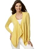 T Tahari Long-Sleeve Open-Front Sweater