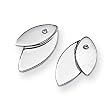 Diamond and Sterling Silver Earrings