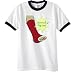 Red Cast Design Ringer T-Shirt