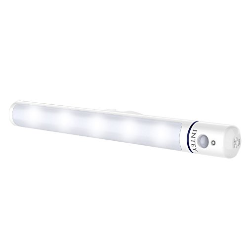 Intey LED Night Light Lamp with Sensor 1W Easy Install [Strong Magnet / Screw Mount / Adhesive ] for Kids Baby Nursery Bedroom, Closet, Attics, Hallway, Washroom (Batteries Not Included)