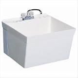 Wall Mount Laundry Sink in White