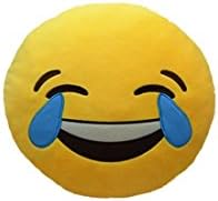 PopWave Emoji Crying Symbol Whatsapp Icon Circle Cushions Plush Doll NANA13