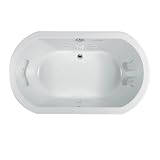 Jacuzzi EE40959WH Duetta Acrylic 60-Inch by 42-Inch by 26-Inch Whirlpool Bath/Motor, White Finish