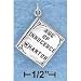 Miscellaneous P-10312 : Sterling Silver Antiqued ''age Of Innocence'' Book Charm