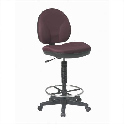 Sculptured Seat and Back Drafting Chair 10 Travel special order Fabric Color: Icon - Grey