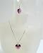 Related Crystals Heart Pendant Genuine Swarovski Amethyst Crystals Heart Jewelry Set (BRAND NEW) Image