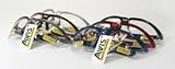 SAFETY GLASSES COMPETITOR UV400 EYEWEAR CLEAR LENS SUNGLASSES ANSI Z87.1 EYE PROTECTION (ASSORTED FRAME COLORS)