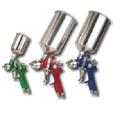Vaper 19221 4-Piece Triple Set-Up HVLP Spray Gun Kit With Aluminum Case