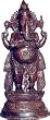 Statue Sculpture Hindu God Ganesha Wood Carving 15 x 5.5 inches (wsculp073)