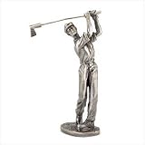 Swinging Golfer Collectible Pewter Figurine