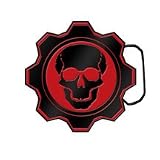 Gears of War Crimson Skull Metal Belt Buckle