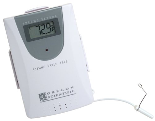 Oregon Scientific Cable Free Remote Sensor with Waterproof Probe THC138 - 1 ea