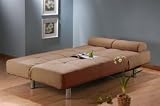 Aruba Casual Convertible Sofa Bed-Khaki