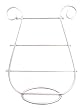 BRACELET DISPLAY / HOLDER - SILVER ~ REMOVEABLE BARS ~ HOLDS LEVERBACK EARRINGS TOO!