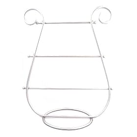 BRACELET DISPLAY / HOLDER - SILVER ~ REMOVEABLE BARS ~ HOLDS LEVERBACK EARRINGS TOO! by Earring Holder