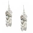 Dangle Or Drop Heart Earrings in Solid Sterling Silver 925